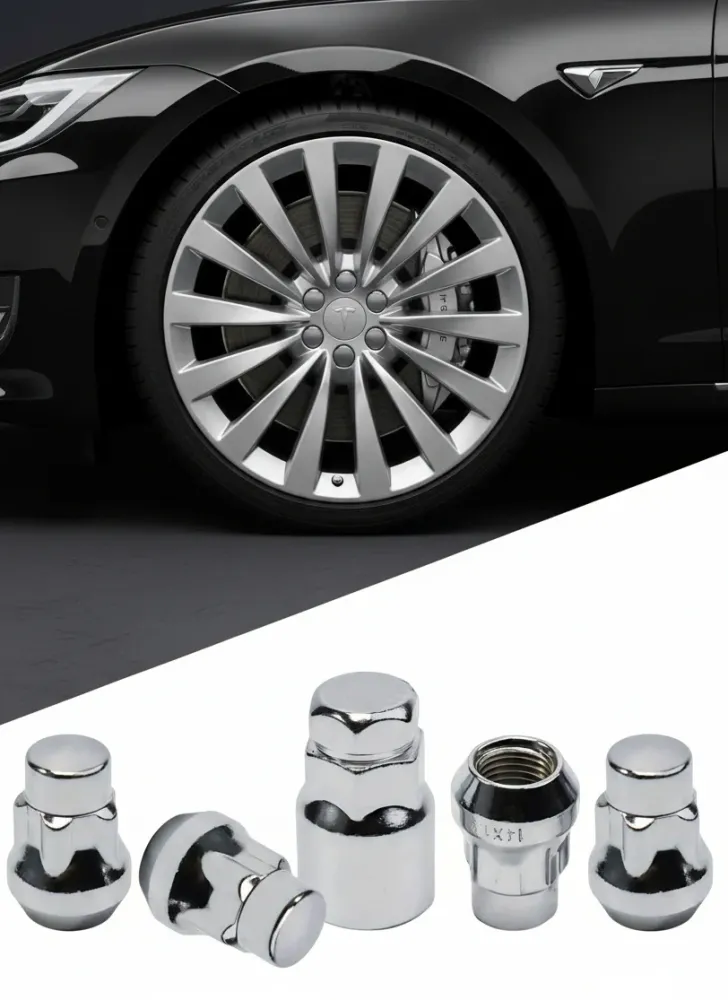 Алюмирани гайки от алютии, подходящи за модели Tesla 3 Y S X