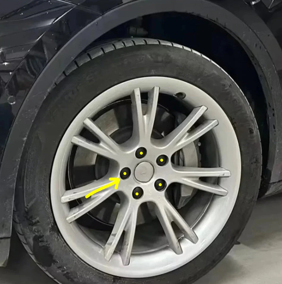 Алюмирани гайки от алютии, подходящи за модели Tesla 3 Y S X
