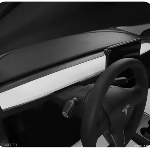 Силиконов капак на таблото с вложки на панела на вратата за Tesla 3/y (бяло)