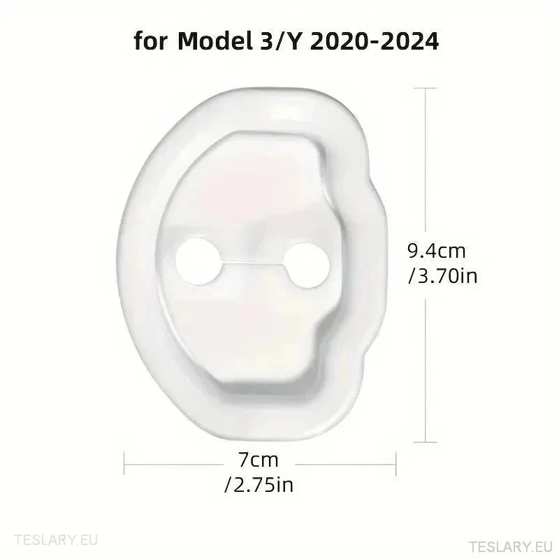 Tesla 3/Y силициеви защитници на врати (бяло)