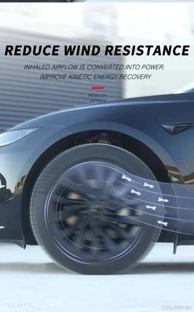 18" Сребърни капаци за джанти за Tesla 3 Highland с пълна джанта