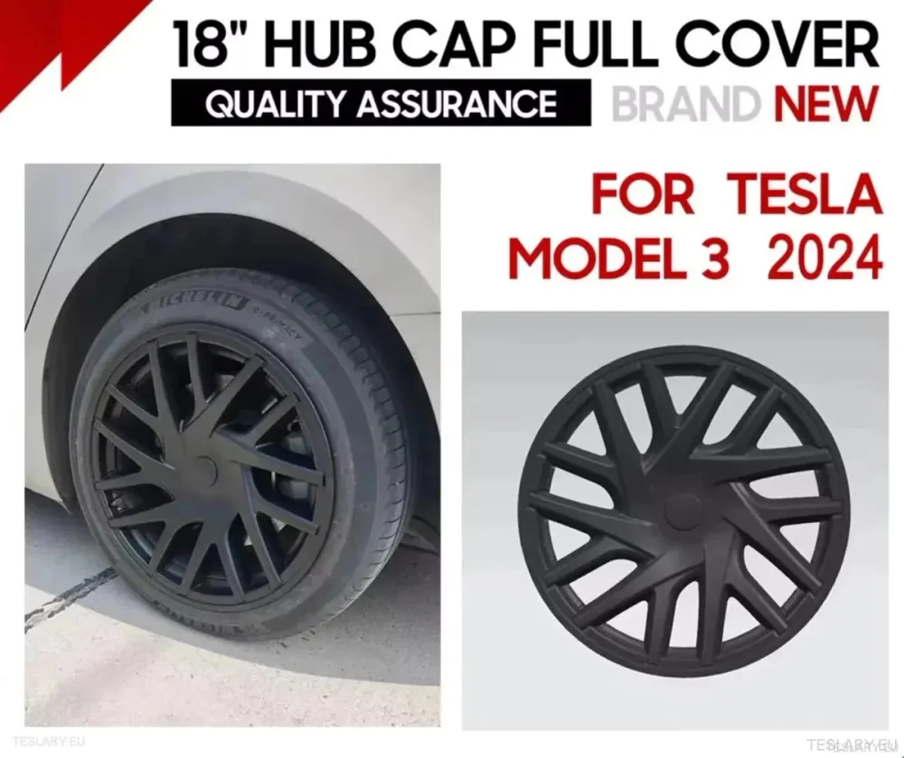 18" Tesla 3 Highland Full Rim матово черно покритие за джанти