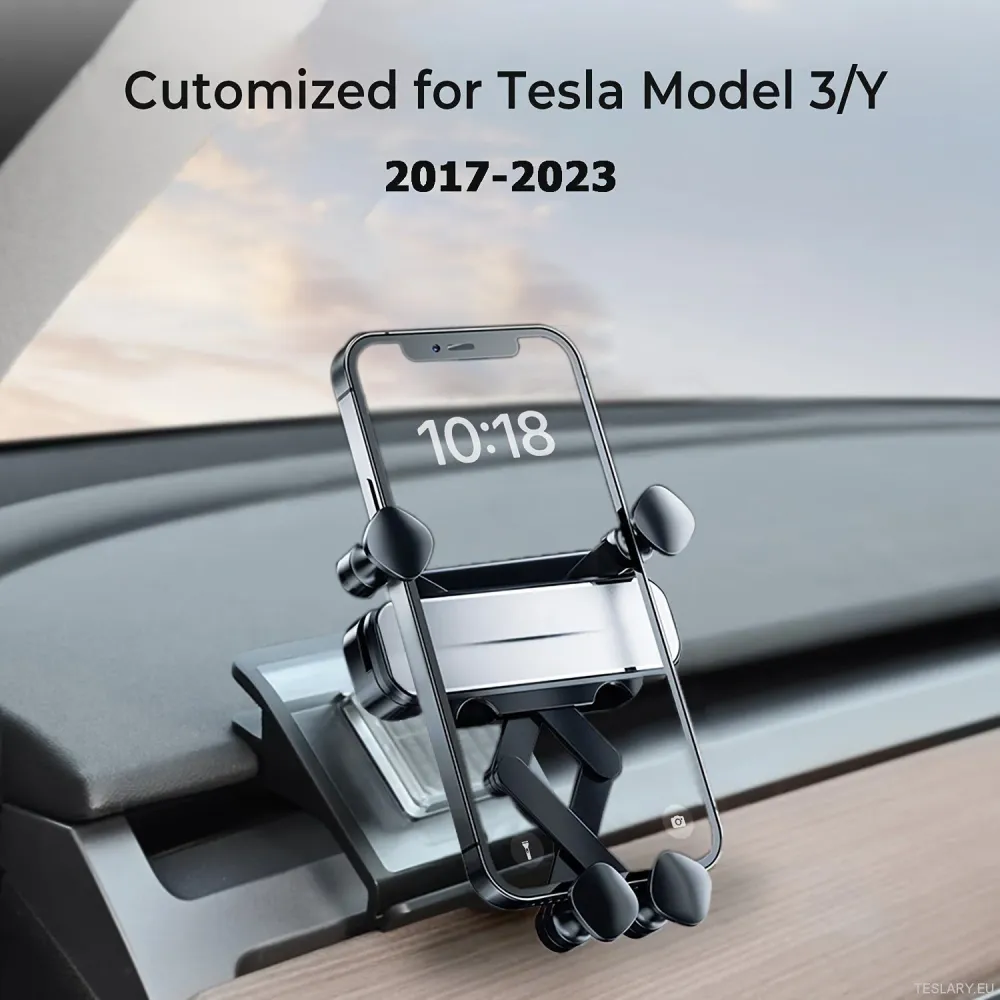Тире -гравитационен притежател на телефон за Tesla Model 3/Y
