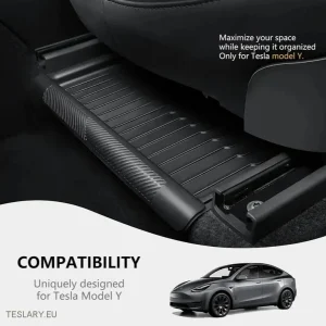 Tesla Model Y Организатор на таблата с подложка с капак за поверителност