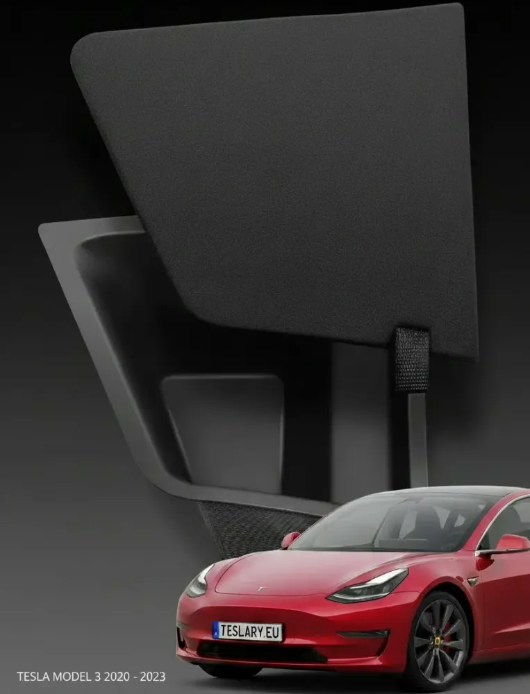 Tesla Model 3 страничен джоб за заден багажника с капак