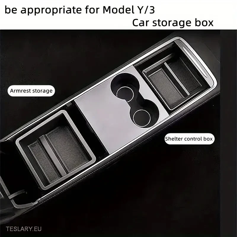 Tesla Model 3/Y Централен пакет от конзолни тави за организатор