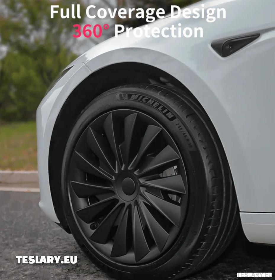 Tesla Model 3+ Хайленд 18" Капаци за джанти Blade Style - матово черно