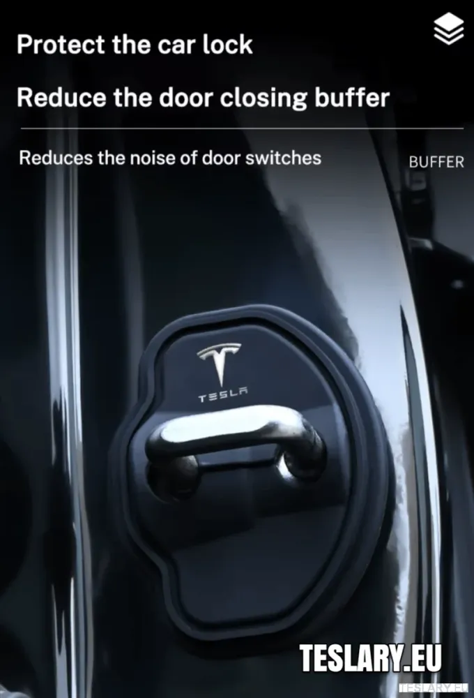 Tesla Model 3/3+ Highland & Y силиконова врата за заключване на вратата с лого