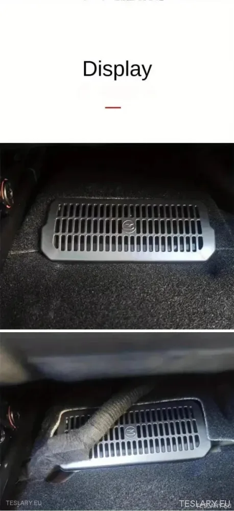 Tesla Model 3 +Highland под капака на изхода на седалката (2 броя)