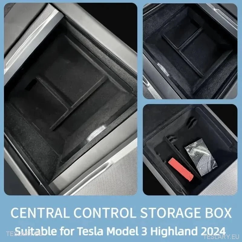 Tesla Model 3+ Highland Center Console Trays Front & Pack Organisors
