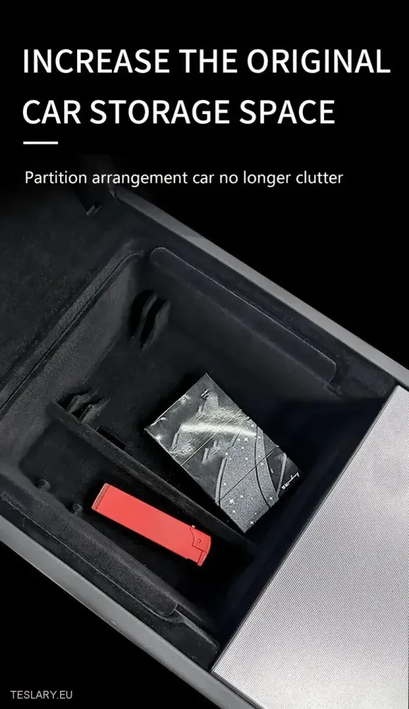 Tesla Model 3+ Highland Center Console Trays Front & Pack Organisors