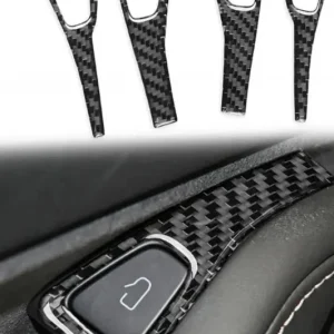 Tesla Model 3/Y Lock Lock Carbon Fiber Style Style Trib Cover Interior