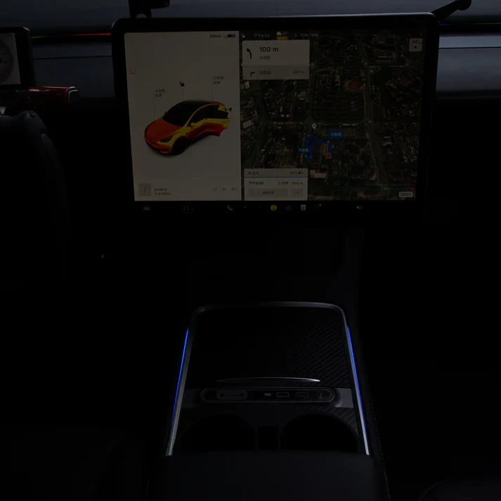 Околна светлина за Tesla Model 3 и Model Y (централна конзола и табло)