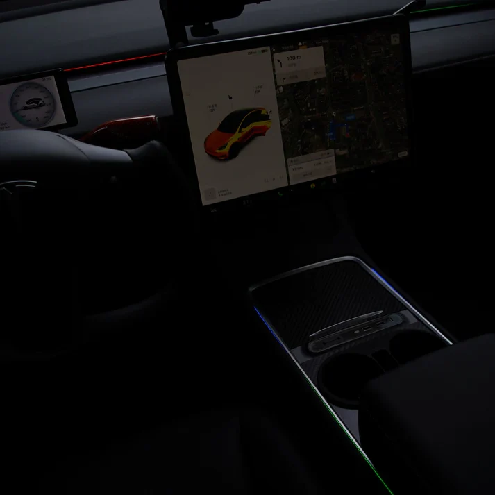 Околна светлина за Tesla Model 3 и Model Y (централна конзола и табло)