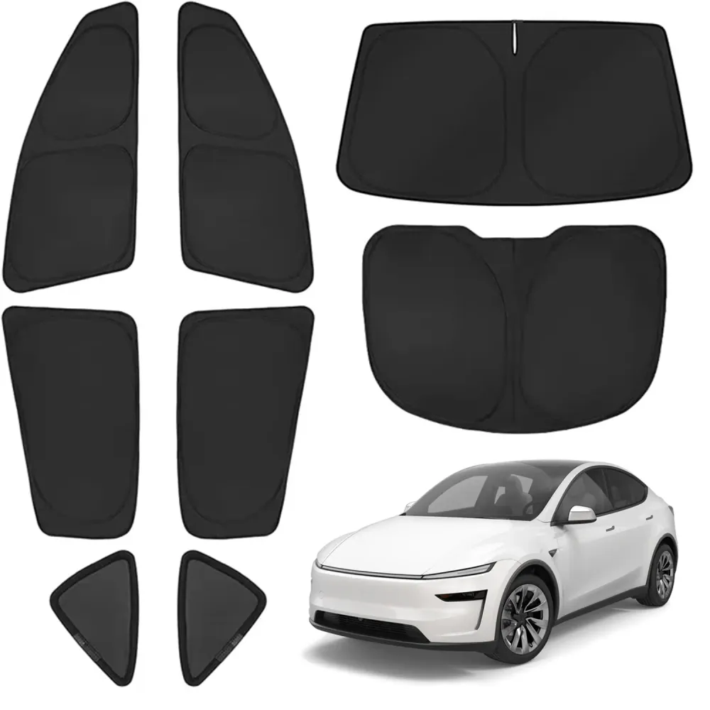Щори за странични прозорци за поверителност за Tesla Model 3, Model Y, Highland и Juniper