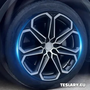 TESLA МОДЕЛ Y 19" УНИКАЛНИ S14 ПЪЛНО ПОКРИТИ ГЛАВИНИ ЗА ДЖАНТИ, ЧЕРНИ И СРЕБЪРНИ
