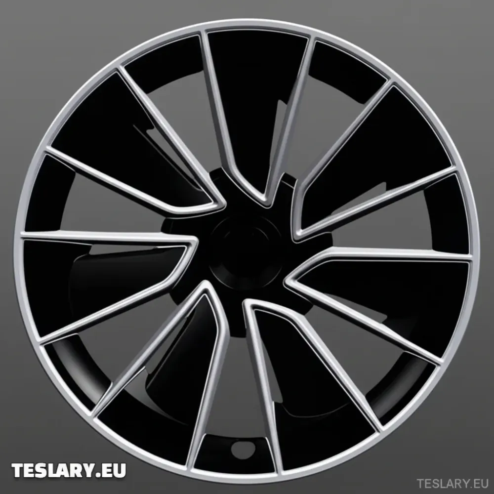 TESLA МОДЕЛ Y 19" УНИКАЛНИ S15 ПЪЛНО ПОКРИТИ ГЛАВИНИ ЗА ДЖАНТИ, ЧЕРНИ И СРЕБЪРНИ