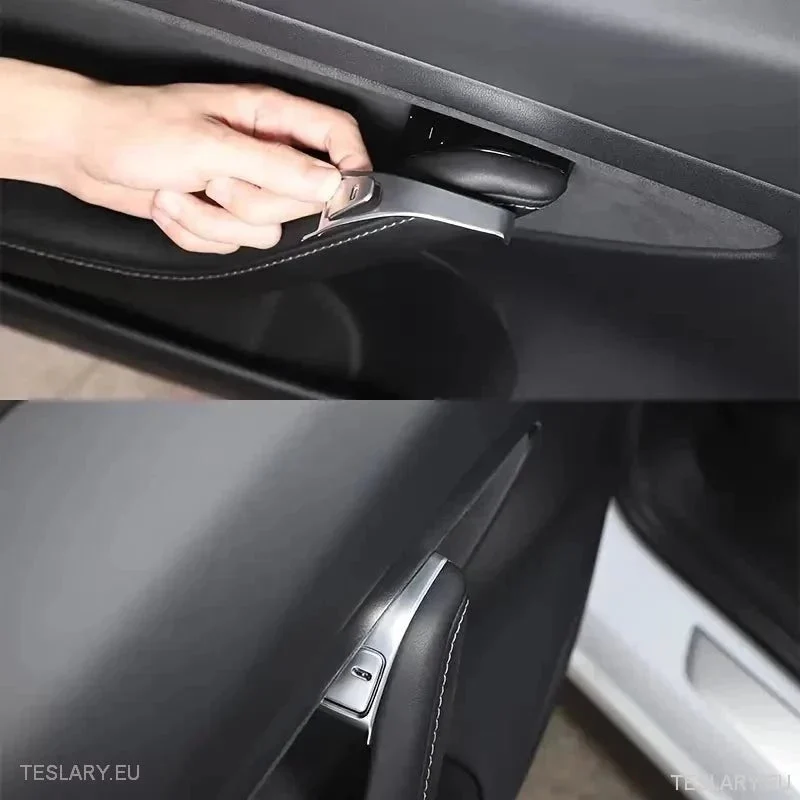 Tesla 3/y Windows Switch Защитен бутон покрива хромиран