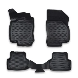 Комплект 4бр. 3D Гумени стелки за купе от TPE гума X-Series за VOLKSWAGEN VW TIGUAN 2 2016-2023г.