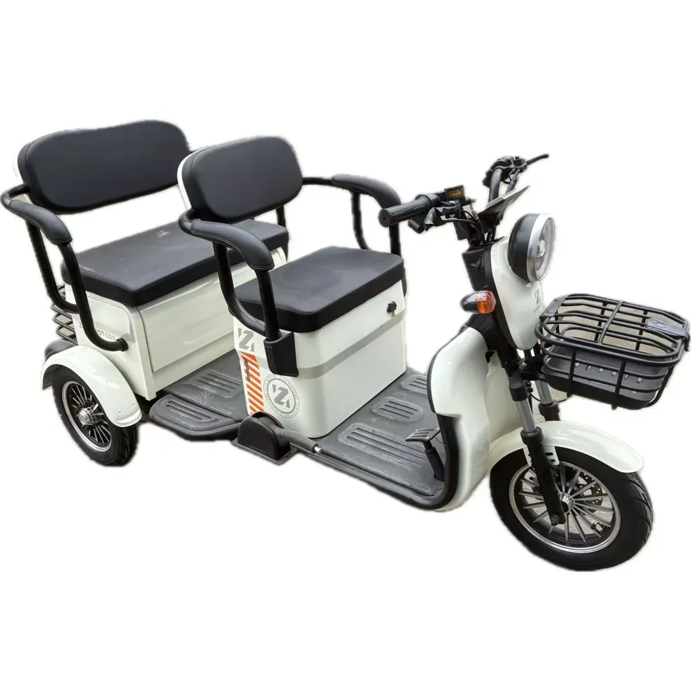 Triciclu Electric V6, Saige, Fara Permis, cu Doua Locuri, Motor 1800W, Baterie 72V24Ah, Autonomie 60km, 220x88x105 cm, Vit...