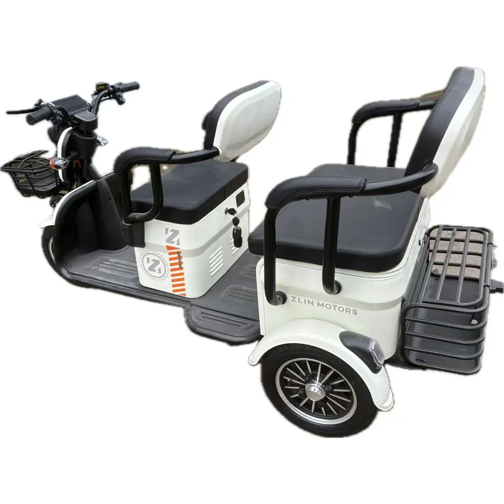 Triciclu Electric V6, Saige, Fara Permis, cu Doua Locuri, Motor 1800W, Baterie 72V24Ah, Autonomie 60km, 220x88x105 cm, Vit...