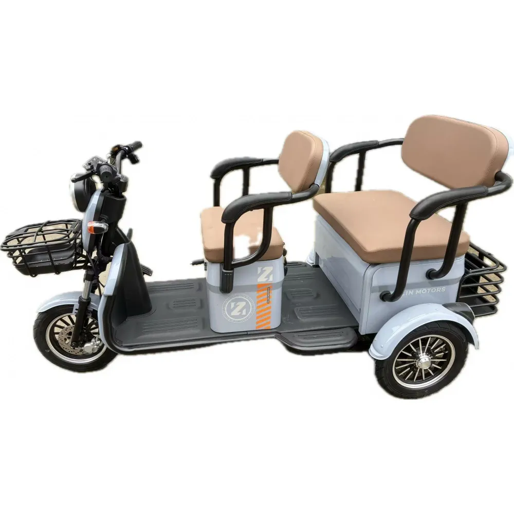 Triciclu Electric V6, Saige, Fara Permis, cu Doua Locuri, Motor 1800W, Baterie 72V24Ah, Autonomie 60km, 220x88x105 cm, Vit...