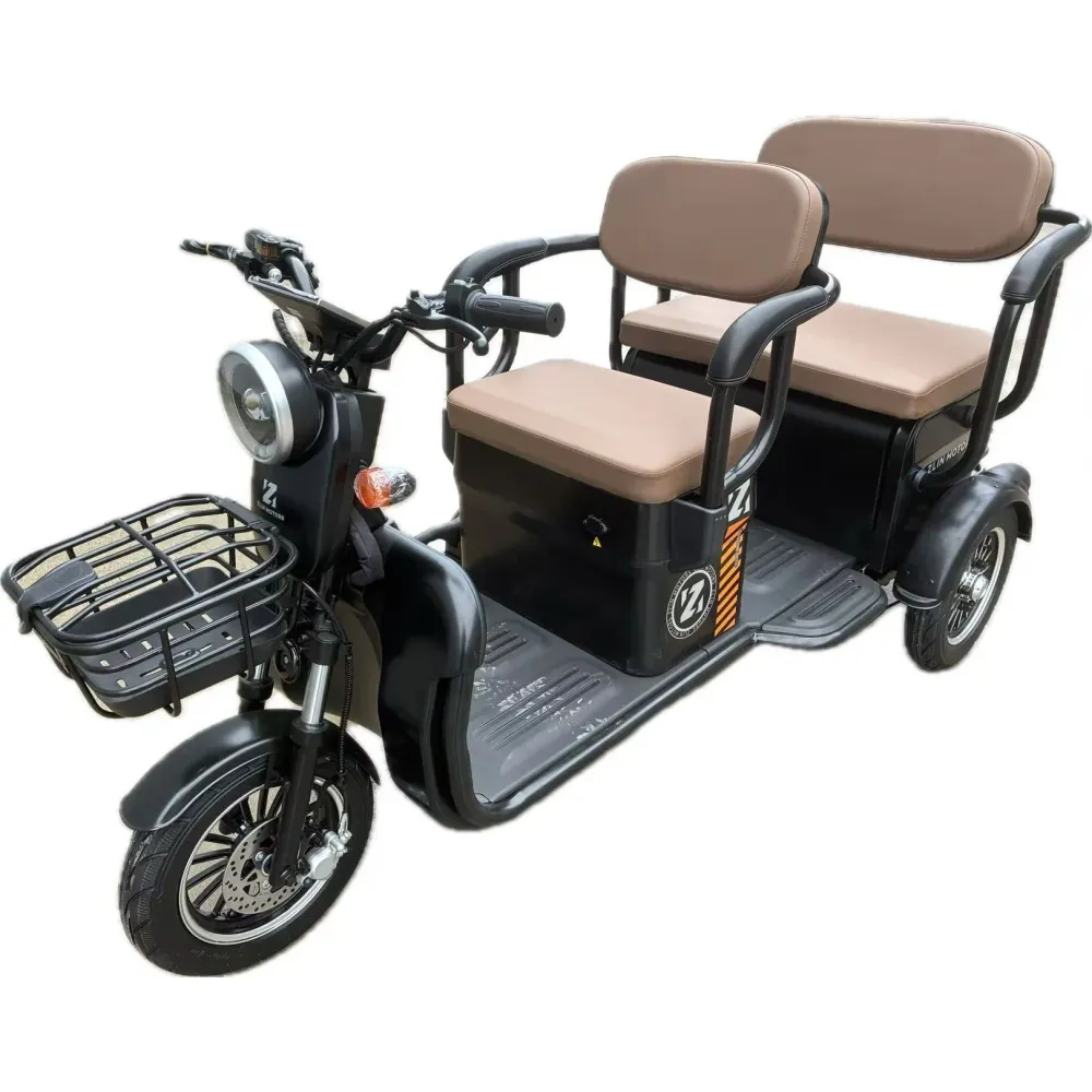 Triciclu Electric V6, Saige, Fara Permis, cu Doua Locuri, Motor 1800W, Baterie 72V24Ah, Autonomie 60km, 220x88x105 cm, Vit...
