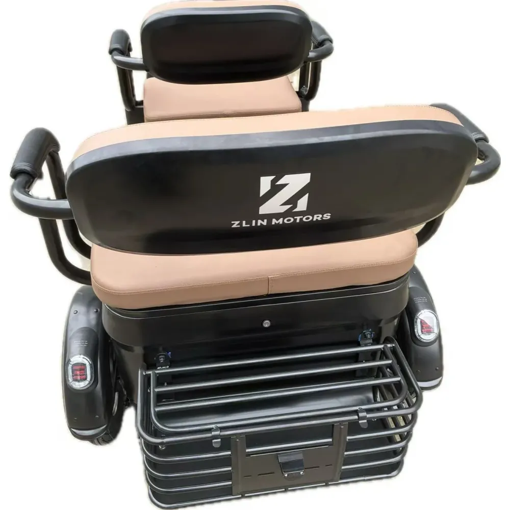 Triciclu Electric V6, Saige, Fara Permis, cu Doua Locuri, Motor 1800W, Baterie 72V24Ah, Autonomie 60km, 220x88x105 cm, Vit...