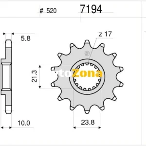 Предно зъбчато колело (пиньон) TROFEO 367194Z13