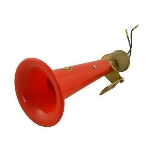 22см Тромба Клаксон Сирена Eдинична Kръгла Turkish Wolf Whistle Уолф Хорн Иранска Фит Фит 12V-24V, За Кола, Камион, Бус ,...