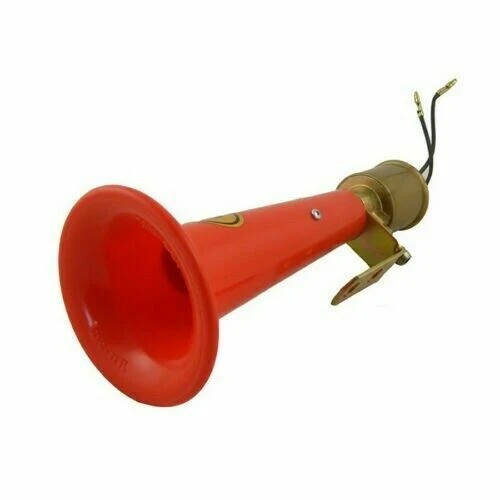 22см Тромба Клаксон Сирена Eдинична Kръгла Turkish Wolf Whistle Уолф Хорн Иранска Фит Фит 12V-24V, За Кола, Камион, Бус ,...