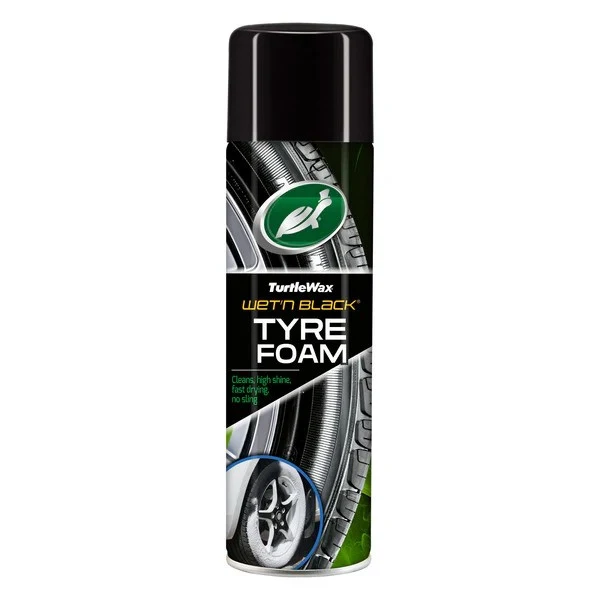 Пяна за почистване на гуми Turtle Wax Wet n Black, 500 мл