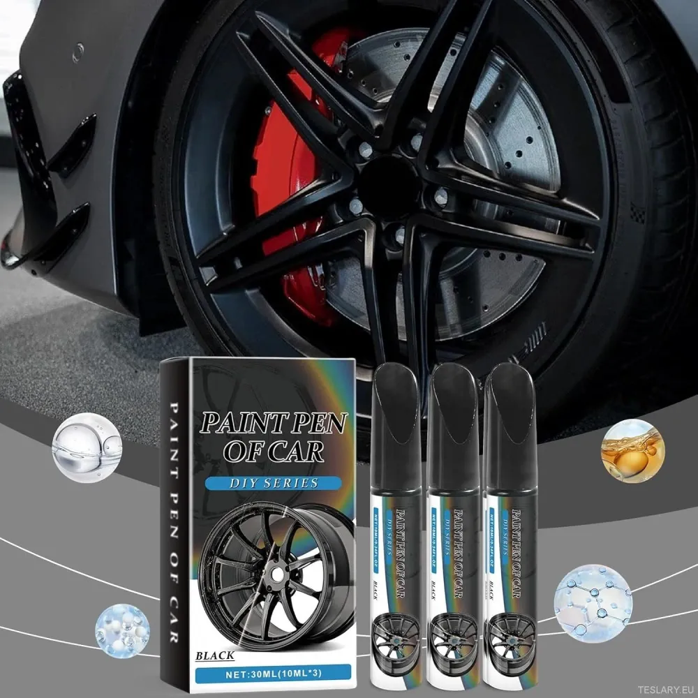 Universal Black Car Cole Paint REPERCE ПИН, подходящ за Tesla, BYD и други EVS