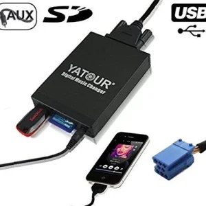 USB / MP3 audio inteface CITROEN C3,C5,C8, PICASSO, XSARA / PEUGEOT 106,206,207,307,406,407,607,806,807 до 2005г. - с 8 пи...