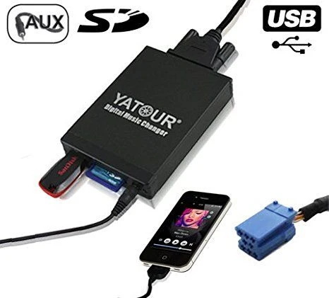 USB / MP3 audio inteface CITROEN C3,C5,C8, PICASSO, XSARA / PEUGEOT 106,206,207,307,406,407,607,806,807 до 2005г. - с 8 пи...