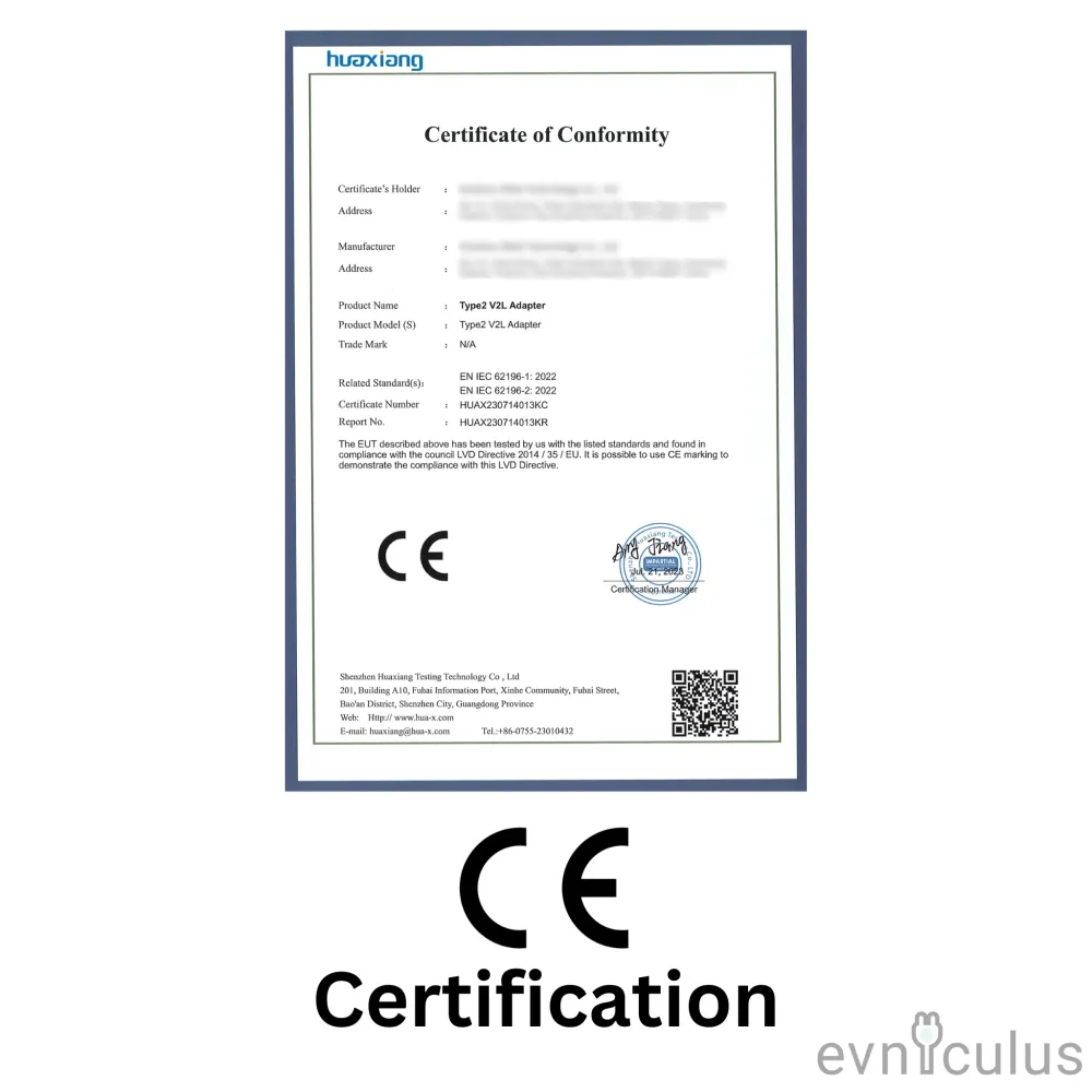 Адаптер V2L Тип 2 (3.6 кВ) за MG/Hyundai/Kia/BYD/Genesis