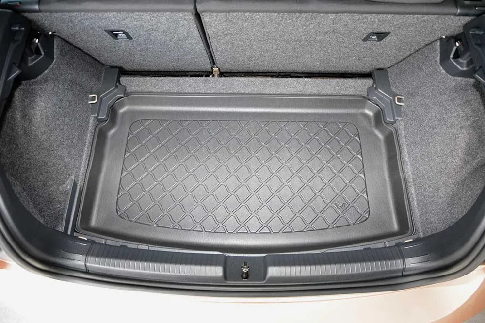 Гумирана стелка за багажник за Volkswagen Polo VI (2017+) 5 doors lower boot; adjustable boot floor lowest position