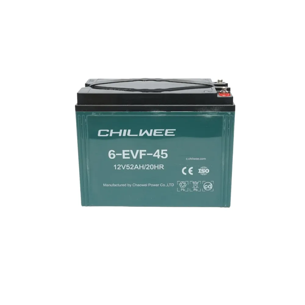 VRLA гел батерия за електрически велосипед с графен 6-EVF-45, 12V, 52AH-20HR CHILWEE