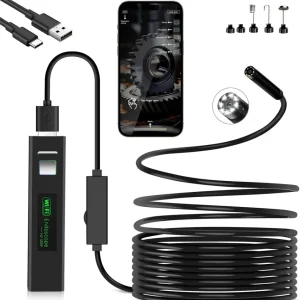 HD WIFI Безжичен ендоскоп камера за телефон съвместим с iOS и Android 720p 5м кабел