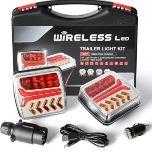 Безжични Wireless Led Лед стопове стоп светлина с магнит 12V - 24V за ремарке каравана кемпер колесар