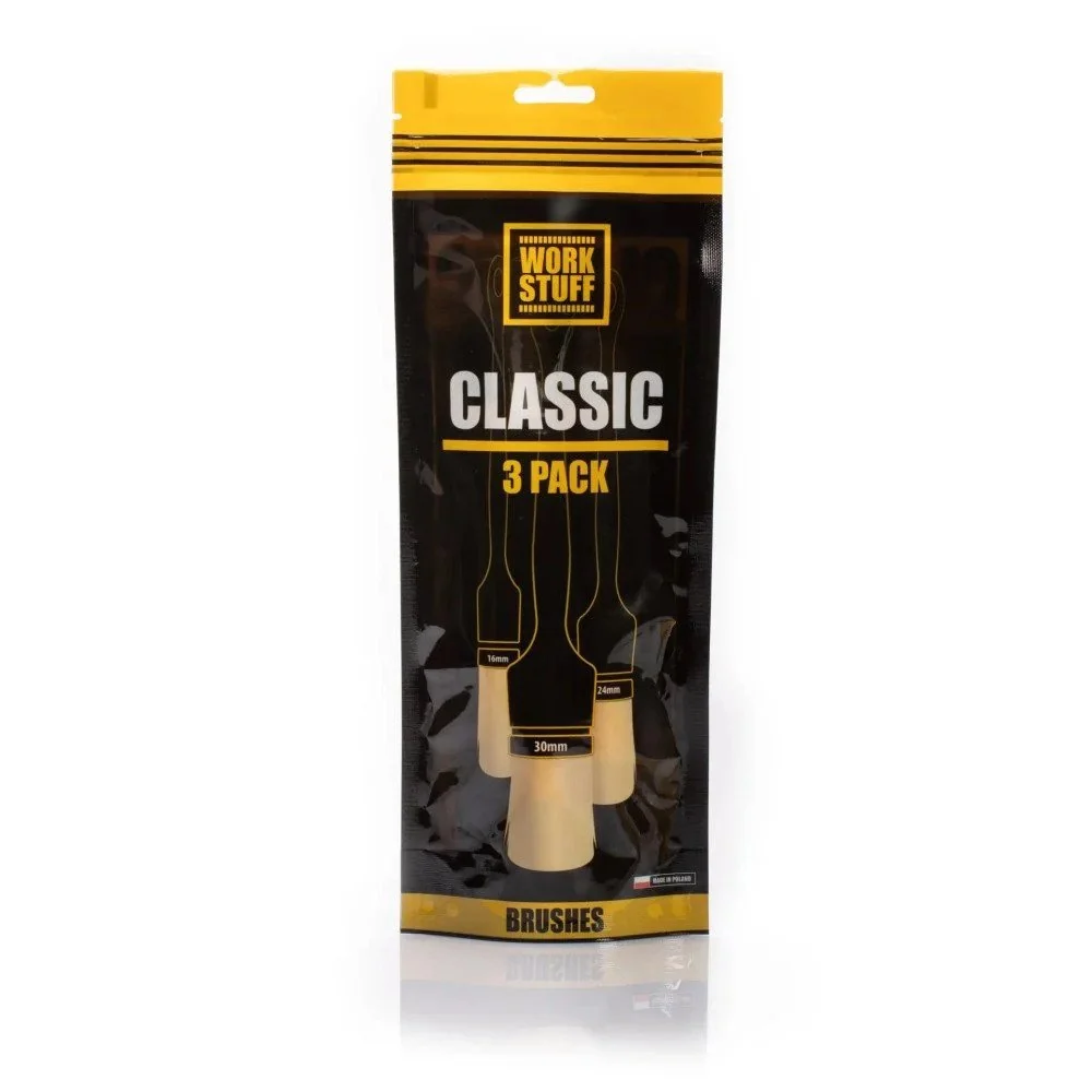 Комплект четки за детайли Work Stuff Classic, 3 бр
